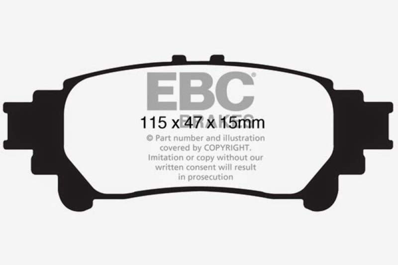 EBC 13+ Lexus GS350 3.5 RWD Yellowstuff Rear Brake Pads - Premium Brake Pads - Performance from EBC - Just $107.21! Shop now at WinWithDom INC. - DomTuned