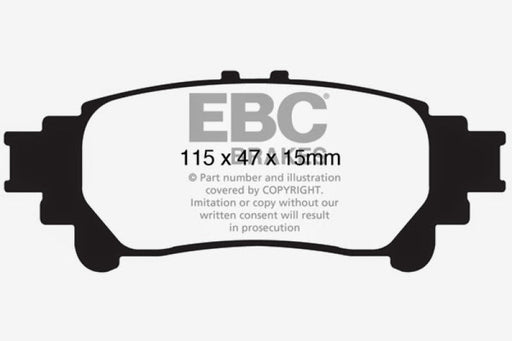 EBC 10+ Lexus RX350 3.5 (Japan) Extra Duty Rear Brake Pads - Premium Brake Pads - Performance from EBC - Just $136.90! Shop now at WinWithDom INC. - DomTuned