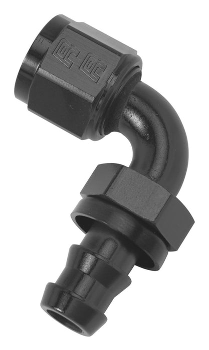 Russell Performance -10 AN Twist-Lok 90 Degree Hose End (Black) - Premium Fittings from Russell - Just $20.66! Shop now at WinWithDom INC. - DomTuned