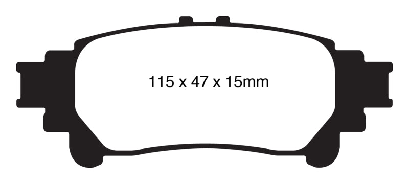 EBC 13+ Lexus GS350 3.5 RWD Yellowstuff Rear Brake Pads - Premium Brake Pads - Performance from EBC - Just $107.21! Shop now at WinWithDom INC. - DomTuned