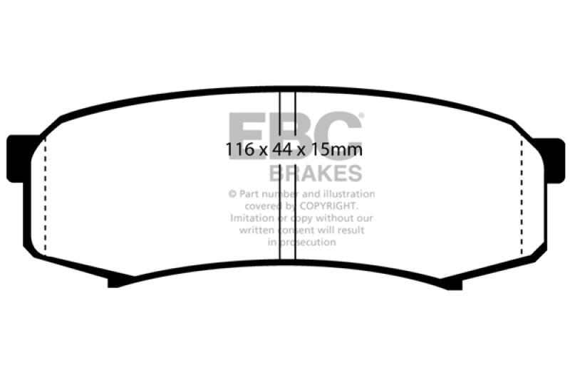 EBC 10+ Lexus GX460 4.6 Ultimax2 Rear Brake Pads - Premium Brake Pads - OE from EBC - Just $51.43! Shop now at WinWithDom INC. - DomTuned