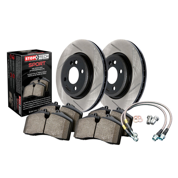 Sport Axle Pack, Slotted, Front - Premium Brake Rotors - Slotted from Stoptech - Just $729.21! Shop now at WinWithDom INC. - DomTuned