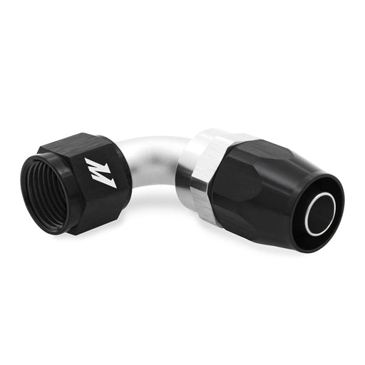 Aluminum -6AN 90 Degree Fitting - Black - Premium Fittings from Mishimoto - Just $10.95! Shop now at WinWithDom INC. - DomTuned