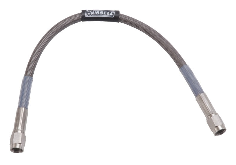 Russell Performance 18in Straight -3 AN Competition Brake Hose - Premium Brake Line Kits from Russell - Just $14.95! Shop now at WinWithDom INC. - DomTuned