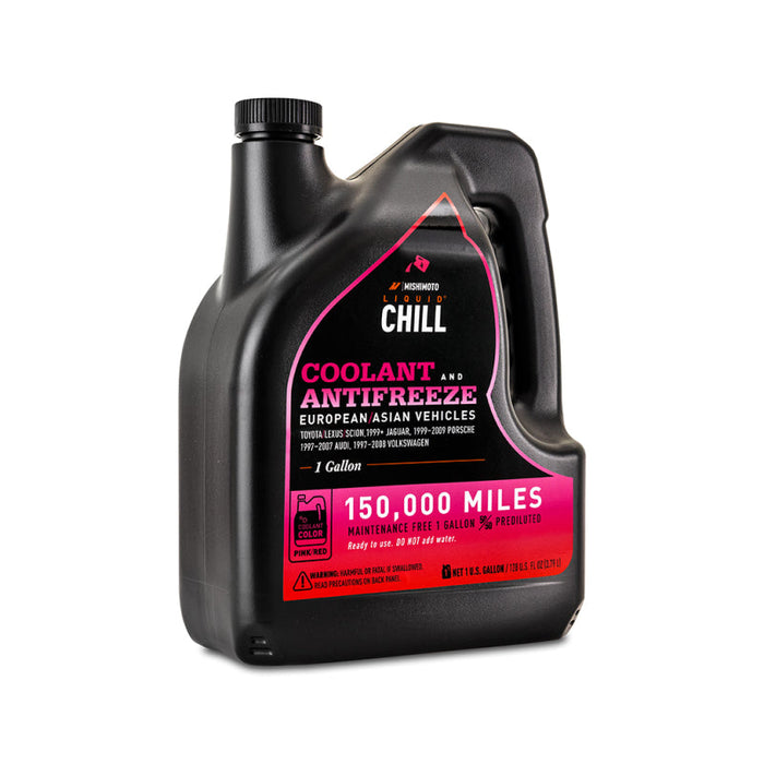 Mishimoto Liquid Chill EG Coolant, European/Asian Vehicles, Pink/Red - Premium Coolants from Mishimoto - Just $26.95! Shop now at WinWithDom INC. - DomTuned