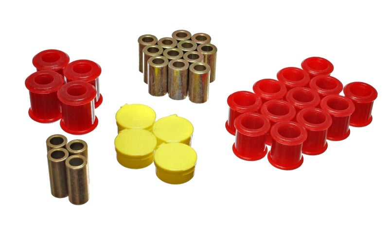 Energy Suspension 89-94 Nissan 240SX (S13) Red Rear Control Arm Bushing Set - Premium Bushing Kits from Energy Suspension - Just $89.33! Shop now at WinWithDom INC. - DomTuned