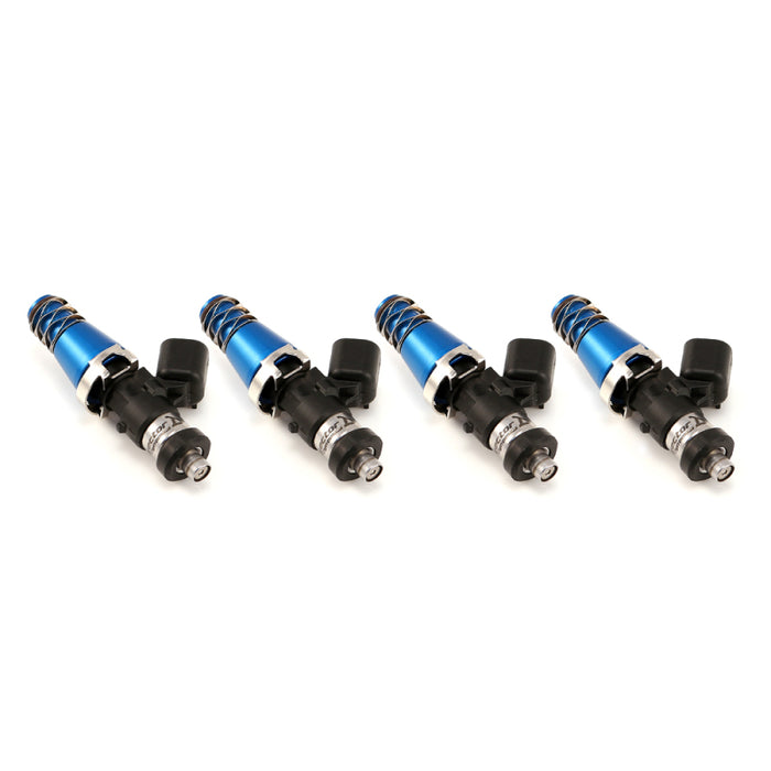 Injector Dynamics ID1050X Injectors 11mm (Blue) Adaptor Tops Denso Lower (Set of 4)