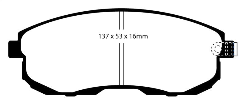 EBC 02-03 Infiniti G20 2.0 Redstuff Front Brake Pads - Premium Brake Pads - Performance from EBC - Just $183.01! Shop now at WinWithDom INC. - DomTuned