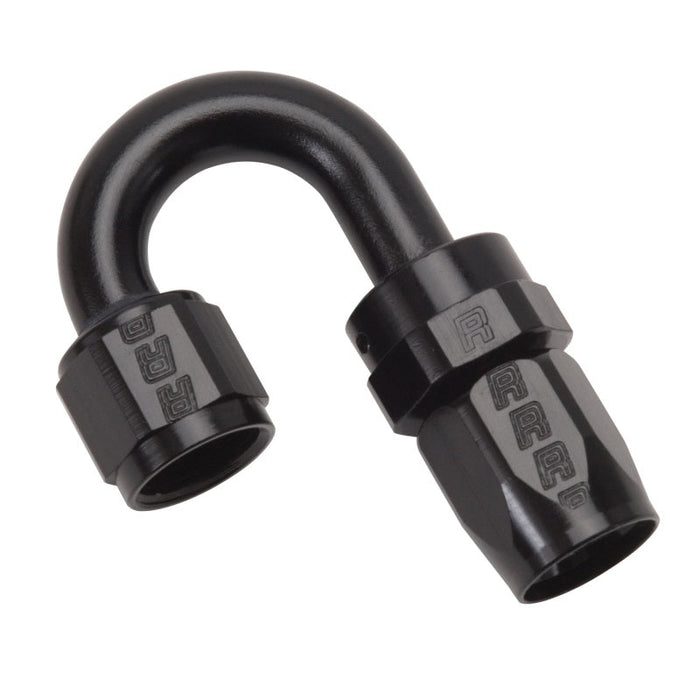 Russell Performance -8 AN Black 180 Degree Full Flow Swivel Hose End - Premium Fittings from Russell - Just $20.95! Shop now at WinWithDom INC. - DomTuned