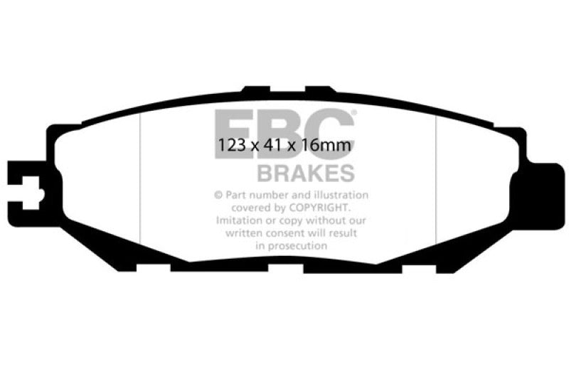 EBC 93-94 Lexus LS400 4.0 Redstuff Rear Brake Pads - Premium Brake Pads - Performance from EBC - Just $139.69! Shop now at WinWithDom INC. - DomTuned