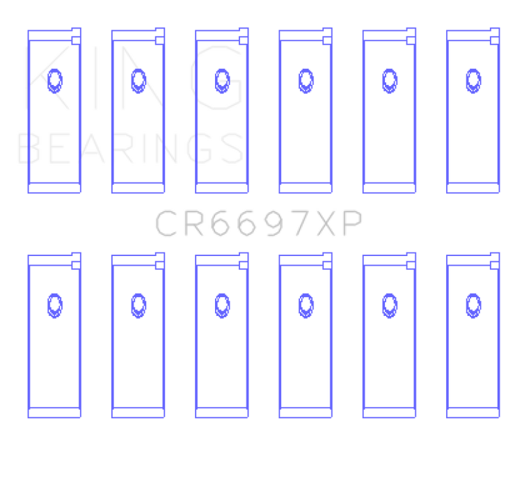 King Nissan RB25/RB26 (Size 0.25mm) Performance Rod Bearing Set