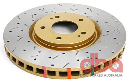 DBA 03-05 Evo 8/9 Front Drilled & Slotted 4000 Series Rotor - Premium Brake Rotors - Slot & Drilled from DBA - Just $269.61! Shop now at WinWithDom INC. - DomTuned