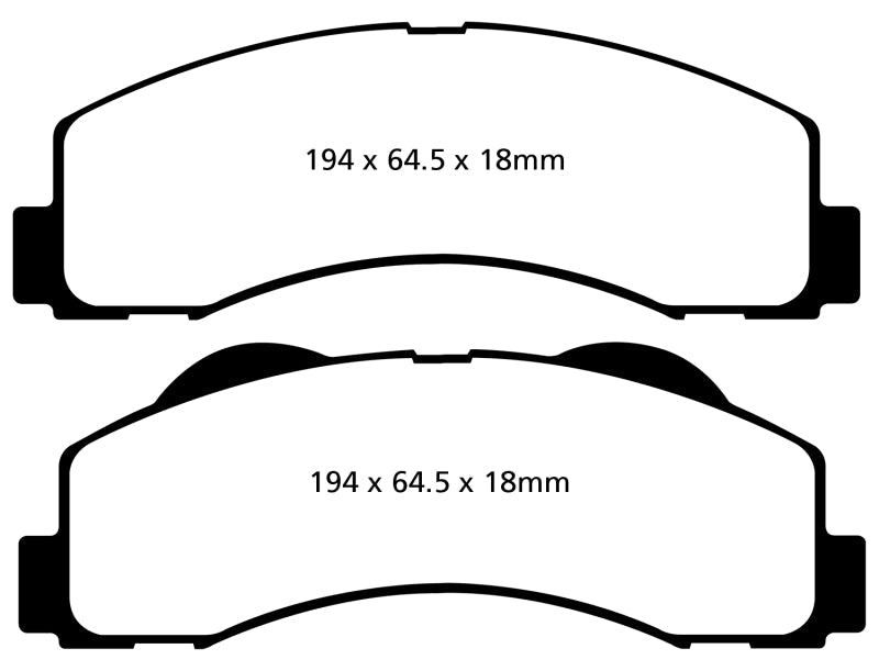 EBC 15+ Ford Expedition 3.5 Twin Turbo 2WD Greenstuff Front Brake Pads - Premium Brake Pads - Performance from EBC - Just $126.68! Shop now at WinWithDom INC. - DomTuned