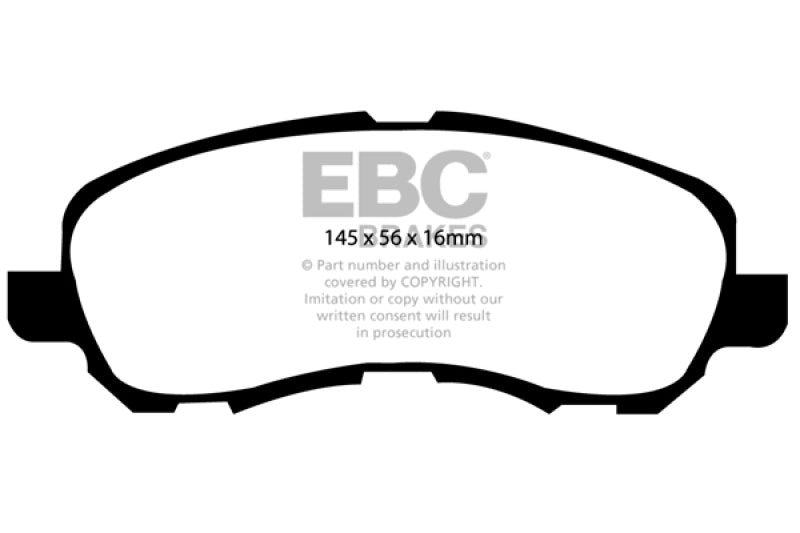 EBC 07+ Jeep Compass 2.0 (262mm Rear Rotors) Greenstuff Front Brake Pads - Premium Brake Pads - Performance from EBC - Just $96.04! Shop now at WinWithDom INC. - DomTuned