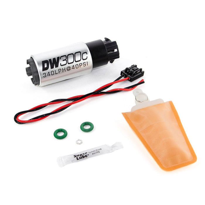 DeatschWerks 340lph DW300C Compact Fuel Pump w/ 04+ Lotus Elise/Exige Set Up Kit (w/ Mounting Clips) - Premium Fuel Pumps from DeatschWerks - Just $189.00! Shop now at WinWithDom INC. - DomTuned