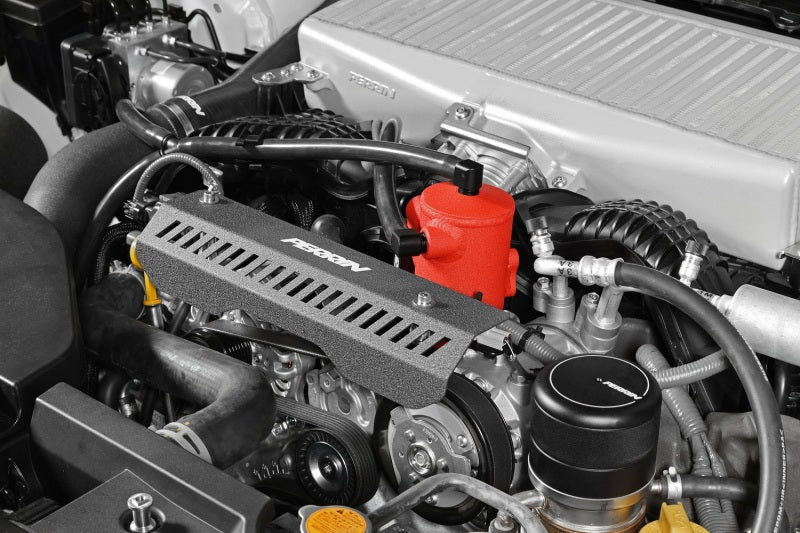 Perrin 22-23 Subaru WRX Air Oil Separator - Red - Premium Oil Separators from Perrin Performance - Just $399.50! Shop now at WinWithDom INC. - DomTuned