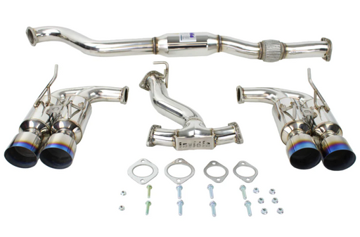 Invidia 08-14 Subaru WRX Hatchback Gemini Single Layer Titanium Tip Cat-back Exhaust - Premium Catback from Invidia - Just $1320.20! Shop now at WinWithDom INC. - DomTuned