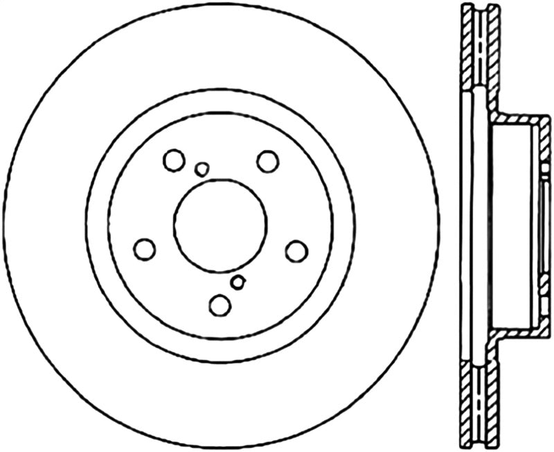 Stoptech 06-08 Subaru Legacy Wagon/Sedan 2.5i Front Cyro Performance Rotor