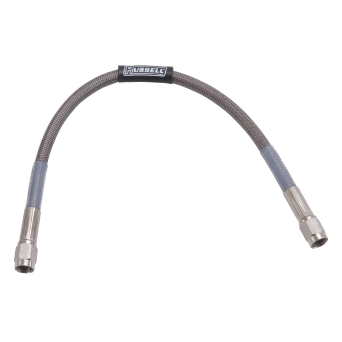 Russell Performance 18in Straight -3 AN Competition Brake Hose - Premium Brake Line Kits from Russell - Just $14.95! Shop now at WinWithDom INC. - DomTuned