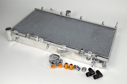 CSF 08-15 Subaru WRX/STI 2-Row Radiator w/Built-In Oil Cooler - Premium Radiators from CSF - Just $599! Shop now at WinWithDom INC. - DomTuned