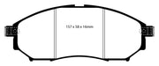 EBC 08-13 Infiniti EX35 3.5 Redstuff Front Brake Pads - Premium Brake Pads - Performance from EBC - Just $139.69! Shop now at WinWithDom INC. - DomTuned