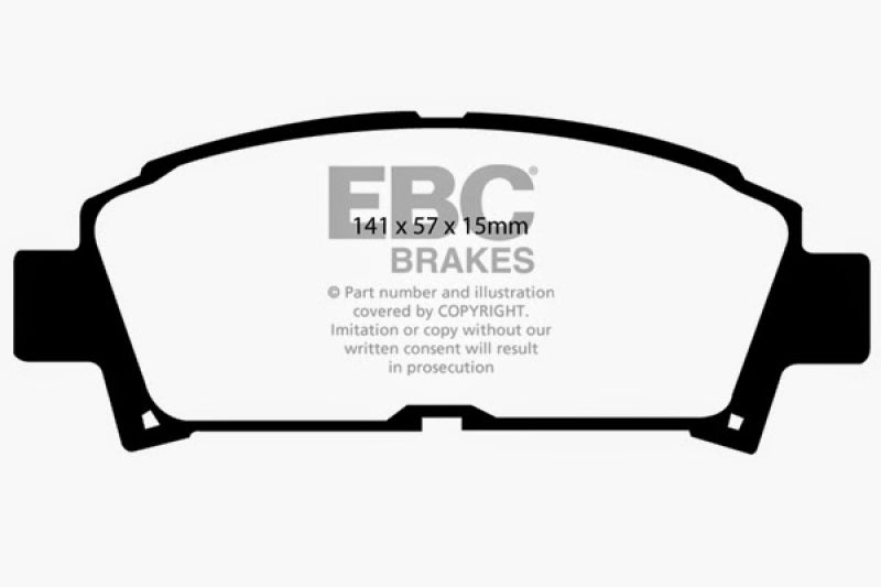 EBC 93-95 Toyota MR2 2.0 Turbo Yellowstuff Front Brake Pads - Premium Brake Pads - Performance from EBC - Just $107.21! Shop now at WinWithDom INC. - DomTuned