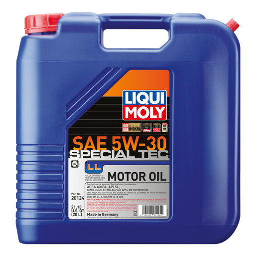 LIQUI MOLY 20L Special Tec LL Motor Oil SAE 5W30 - Premium Motor Oils from LIQUI MOLY - Just $250.49! Shop now at WinWithDom INC. - DomTuned