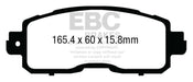 EBC 13+ Nissan Altima 2.5 (L33) Sedan Greenstuff Front Brake Pads - Premium Brake Pads - Performance from EBC - Just $105.97! Shop now at WinWithDom INC. - DomTuned