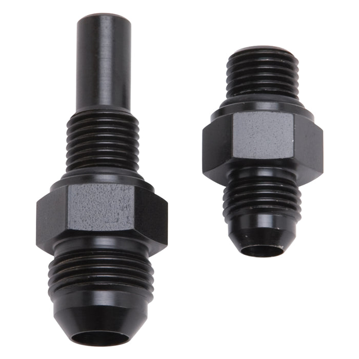 Russell Performance -6 AN to 4L80 Transmission Ports Adapter Fittings (Qty 2) - Black Zinc - Premium Fittings from Russell - Just $17.96! Shop now at WinWithDom INC. - DomTuned