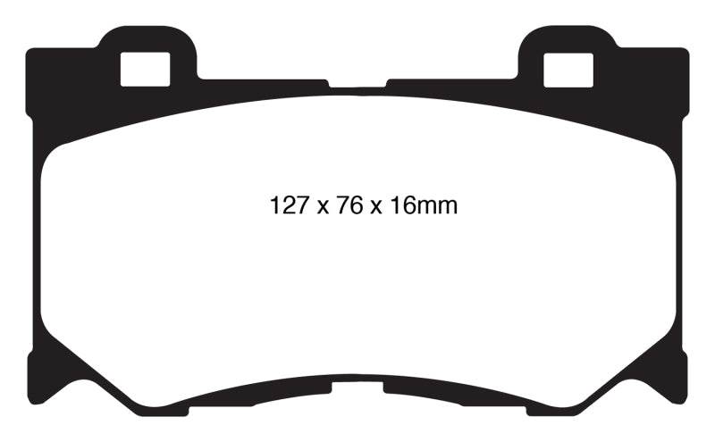 EBC 08-13 Infiniti FX50 5.0 Yellowstuff Front Brake Pads - Premium Brake Pads - Performance from EBC - Just $150.53! Shop now at WinWithDom INC. - DomTuned