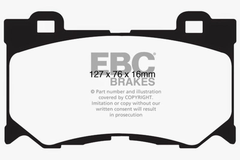 EBC 08-13 Infiniti FX50 5.0 Yellowstuff Front Brake Pads - Premium Brake Pads - Performance from EBC - Just $150.53! Shop now at WinWithDom INC. - DomTuned