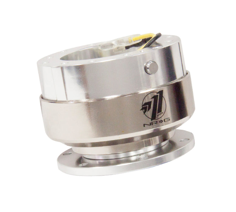 NRG Quick Release Gen 2.0 - Silver Shiny Body / Brushed Silver Ring - Premium Quick Release Adapters from NRG - Just $112! Shop now at WinWithDom INC. - DomTuned