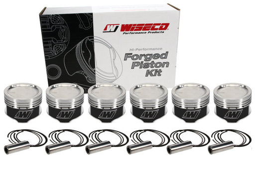 Wiseco Toyota 7MGTE 4v Dished -16cc Turbo 84mm Piston Shelf Stock Kit - Premium Piston Sets - Forged - 6cyl from Wiseco - Just $919.99! Shop now at WinWithDom INC. - DomTuned