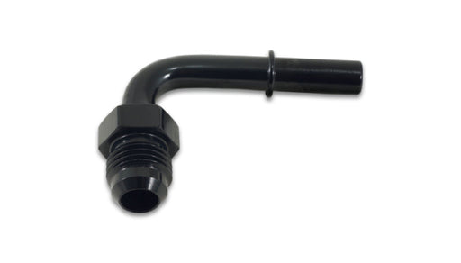 Vibrant 90 Degree Aluminum AN to Male Quick Connect Fitting -8AN - 0.375in Barb Size - Premium Fittings from Vibrant - Just $19.99! Shop now at WinWithDom INC. - DomTuned
