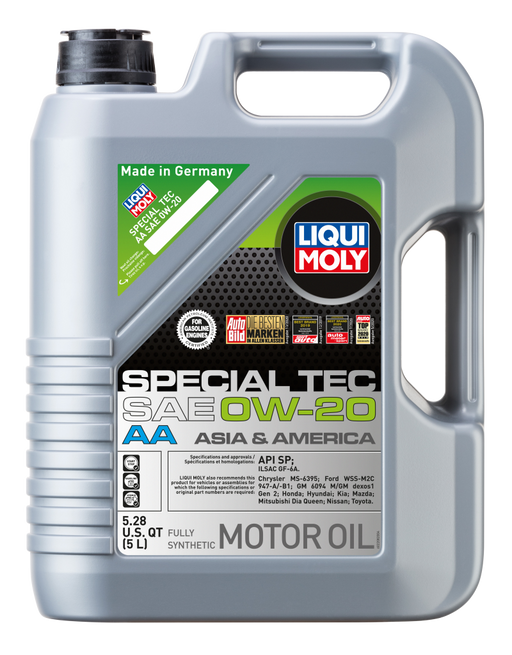 LIQUI MOLY 5L Special Tec AA Motor Oil SAE 0W20 - Premium Motor Oils from LIQUI MOLY - Just $171.96! Shop now at WinWithDom INC. - DomTuned