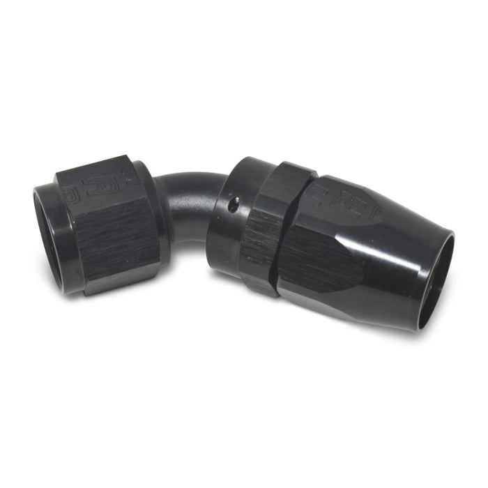 Russell Performance -8 AN Black 45 Degree Full Flow Hose End - Premium Fittings from Russell - Just $18.86! Shop now at WinWithDom INC. - DomTuned