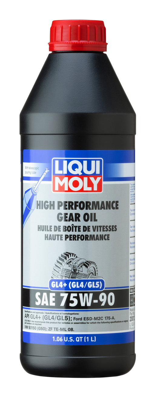 LIQUI MOLY 1L High Performance Gear Oil (GL4+) SAE 75W90 - Premium Gear Oils from LIQUI MOLY - Just $140.94! Shop now at WinWithDom INC. - DomTuned