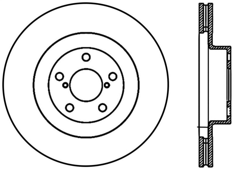 StopTech 02-10 Subaru WRX Slotted & Drilled Left Front Rotor (exc. STi) - Premium Brake Rotors - Slot & Drilled from Stoptech - Just $188.02! Shop now at WinWithDom INC. - DomTuned