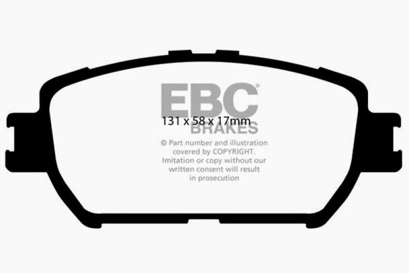 EBC 06-07 Lexus GS300 3.0 Yellowstuff Front Brake Pads - Premium Brake Pads - Performance from EBC - Just $116.47! Shop now at WinWithDom INC. - DomTuned