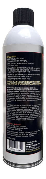 DEI Hi Temp Spray Adhesive 13.3 oz. Can (Aerosol) - Premium Sealants from DEI - Just $22.73! Shop now at WinWithDom INC. - DomTuned