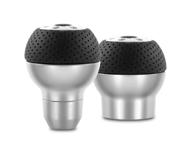 Momo Race Shift Knob - Aluminum, Black Airleather Insert - Premium Shift Knobs from MOMO - Just $95! Shop now at WinWithDom INC. - DomTuned