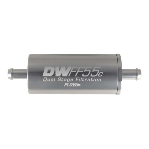 DeatschWerks 5/16in 10 Micron 55mm In-Line Fuel Filter Kit - Premium Fuel Filters from DeatschWerks - Just $89! Shop now at WinWithDom INC. - DomTuned