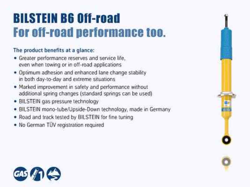 Bilstein B6 2001 Toyota Sequoia Limited Rear 46mm Monotube Shock Absorber - Premium Shocks and Struts from Bilstein - Just $101! Shop now at WinWithDom INC. - DomTuned