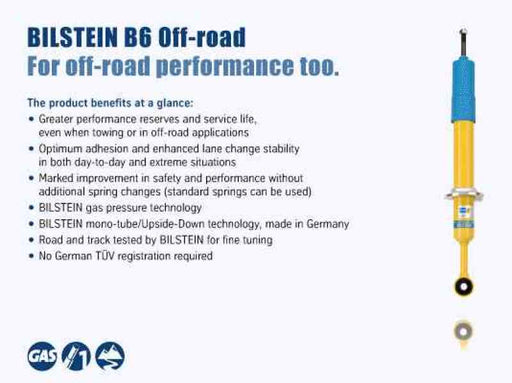 Bilstein 4600 Series 2016+ Toyota Tacoma 4x4 Rear Monotube Shock Absorber - Premium Shocks and Struts from Bilstein - Just $85! Shop now at WinWithDom INC. - DomTuned