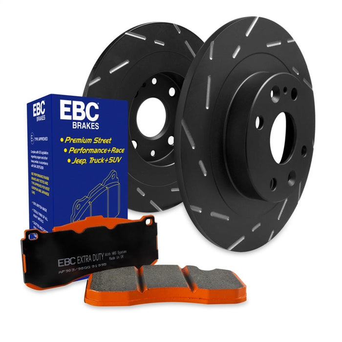 EBC S15 Brake Pad and Rotor Kit - Premium Brake Rotors - Slotted from EBC - Just $376.79! Shop now at WinWithDom INC. - DomTuned