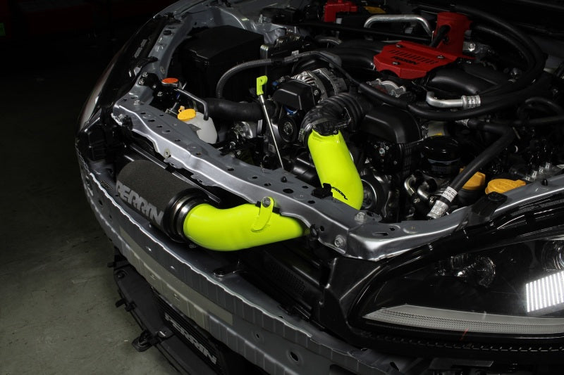 Perrin 22-23 Subaru BRZ/GR86 Cold Air Intake - Neon Yellow - Premium Cold Air Intakes from Perrin Performance - Just $416.50! Shop now at WinWithDom INC. - DomTuned