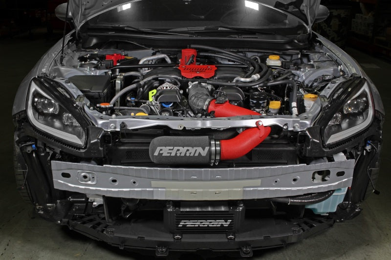 Perrin 22-23 Subaru BRZ/GR86 Cold Air Intake - Red - Premium Cold Air Intakes from Perrin Performance - Just $399.50! Shop now at WinWithDom INC. - DomTuned