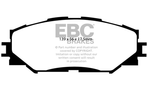 EBC 10-12 Lexus HS250h 2.4 Hybrid Ultimax2 Front Brake Pads - Premium Brake Pads - OE from EBC - Just $66.95! Shop now at WinWithDom INC. - DomTuned