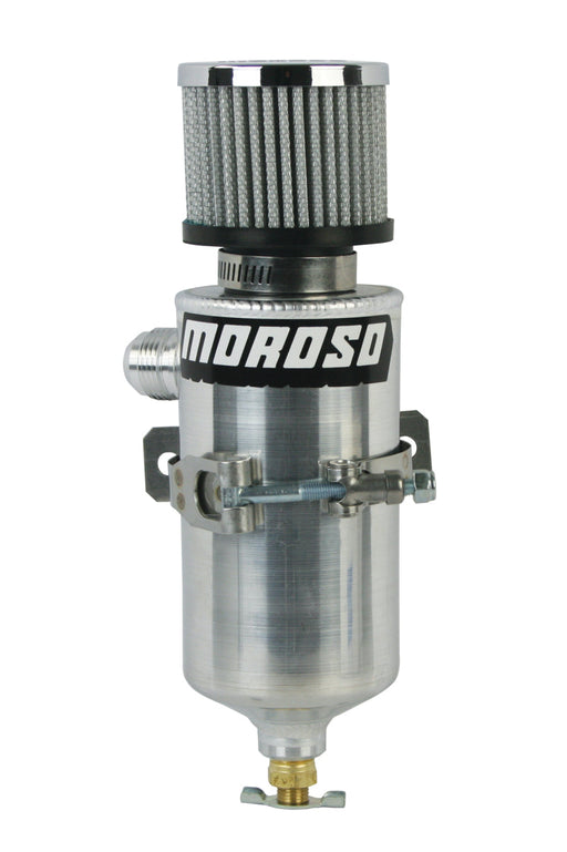 Moroso Breather Tank/Catch Can -12An Male Fitting - Aluminum - Premium Oil Catch Cans from Moroso - Just $140.99! Shop now at WinWithDom INC. - DomTuned