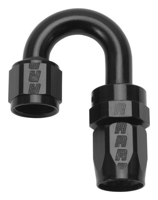 Russell Performance -6 AN Black 180 Degree Full Flow Swivel Hose End - Premium Fittings from Russell - Just $19.95! Shop now at WinWithDom INC. - DomTuned